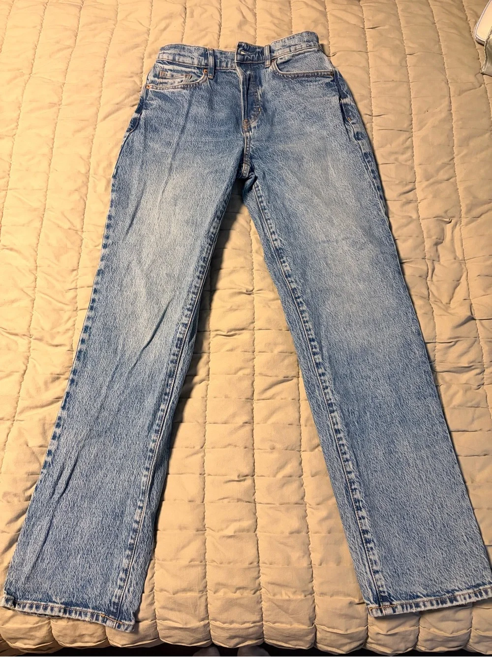 PacSun Light Blue Button-Fly Denim Jeans - Picture 3 of 7